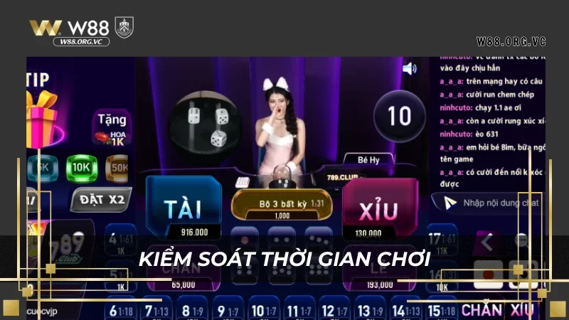Chơi Có Trách Nhiệm W88 - Đảm Bảo Trải Nghiệm Tuyệt Vời Nhất 3 Luôn kiểm soát thời gian chơi tại W88 hợp lý nhất
