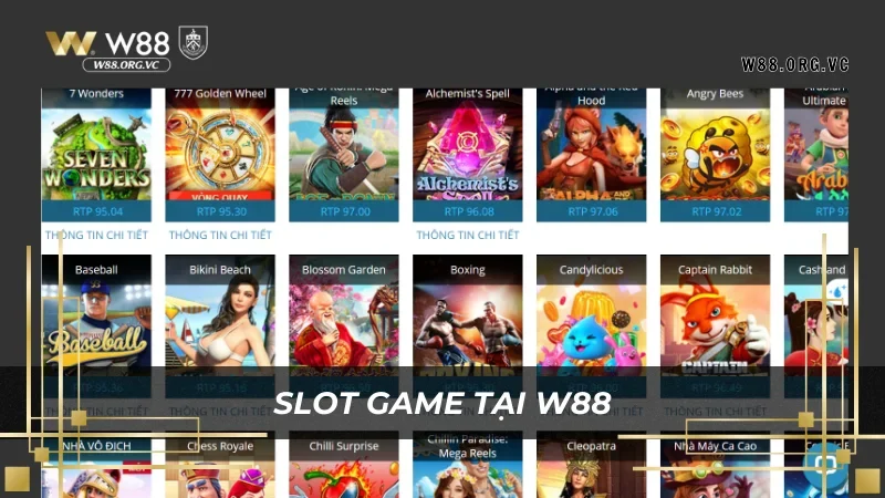 Giới Thiệu W88 - Thế Giới Giải Trí, Thắng Lớn Mỗi Ngày 3 Chơi quay slot game để có cơ hội nhận về 7 tỷ đồng